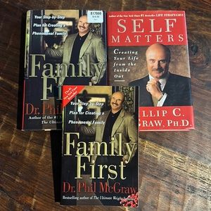 Dr Phil - Family first hardcover and travel size, Self Matters hardcover